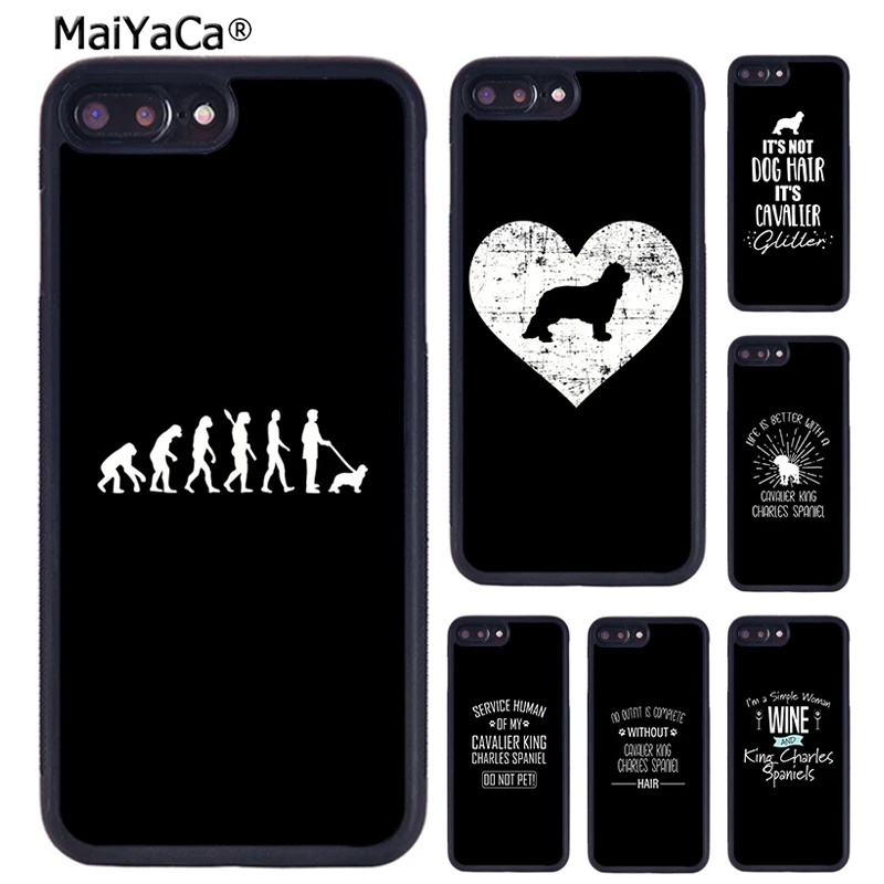 Cavalier King Charles Spaniel Dog Phone Case For iPhone 16 15 14 plus 11 12 13 Pro  XR XS Max coque Cover Shell