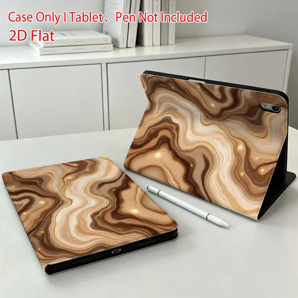 Coffee Colored Water For Apple iPad Pro Mini A16 A17 A14 4 5 6 7 6th 12th 9Gen 12.9 11 13 M4 inch Tablet Case Soft
