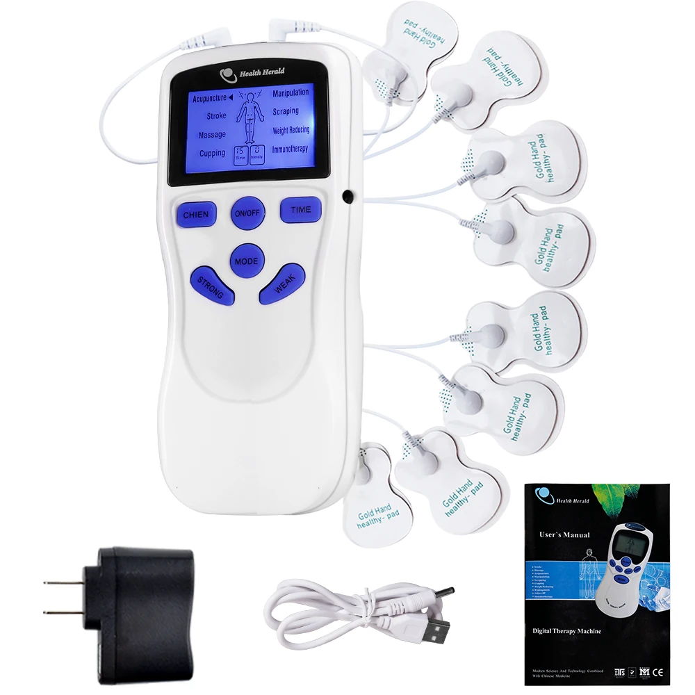 

Electric TENS Digital Massage Therapy Electrostimulation Massager EMS Muscle Stimulator Acupuncture Low Nerve Electrostimulator