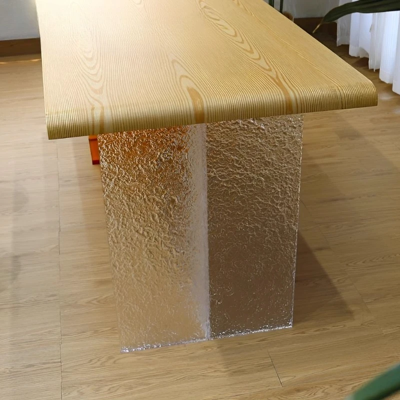 

Stone pattern acrylic table leg bracket