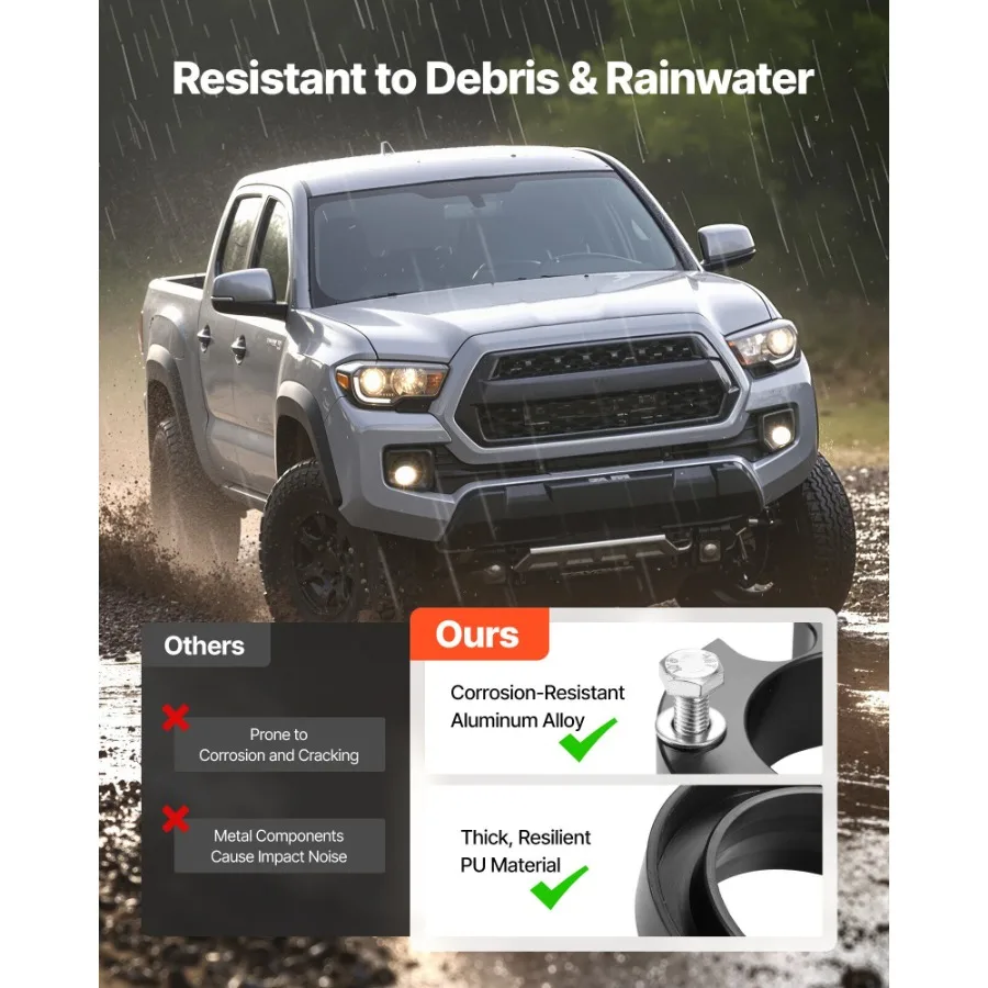 3 في الأمام 2 في مجموعة رفع التسوية الخلفية لـ 0322 Toyota 4Runner 2WD 4WD