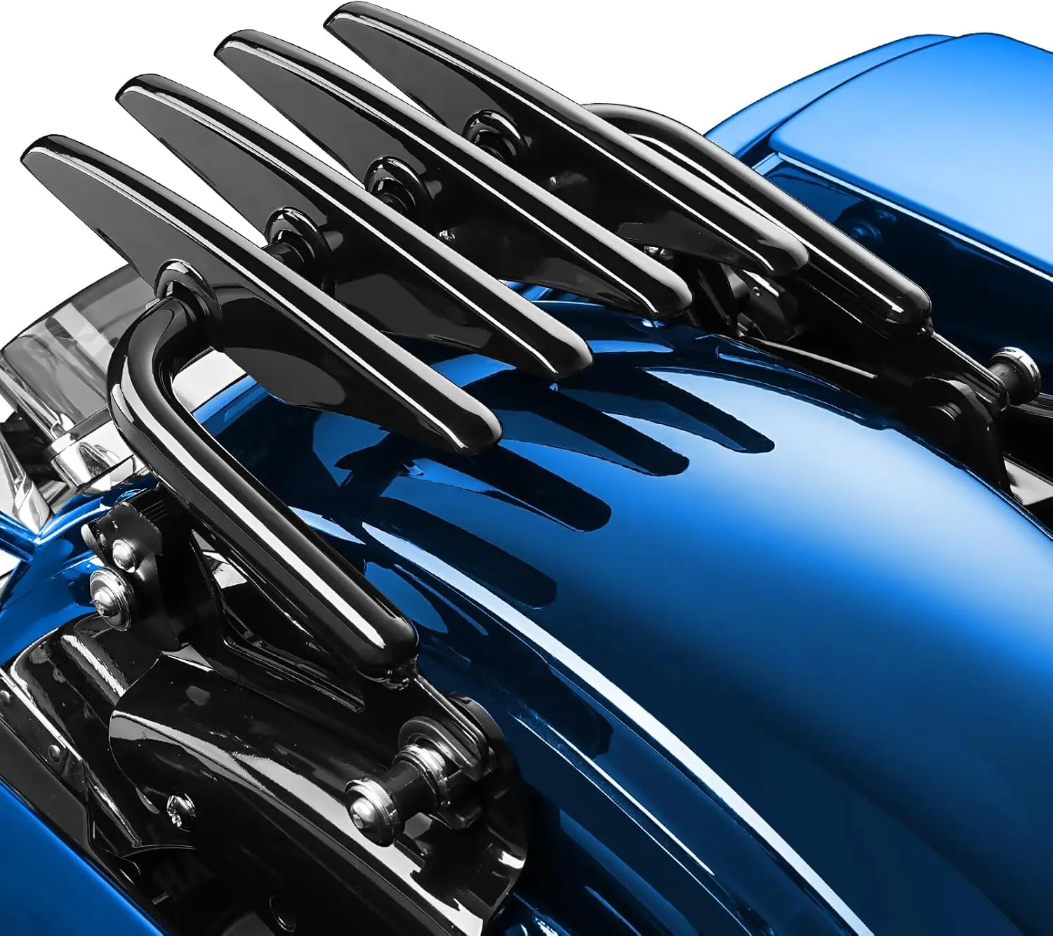 

Stealth Detachable Motorcycle Luggage Rack for Touring Bikes 2009-2024, Black Finish