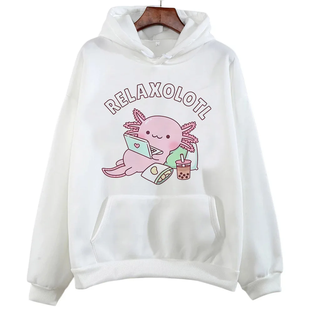 Axolotl hoodie trendy comic comfortable modern style elegant athleisure teen tracksuits funny streetwear patterned Y2K