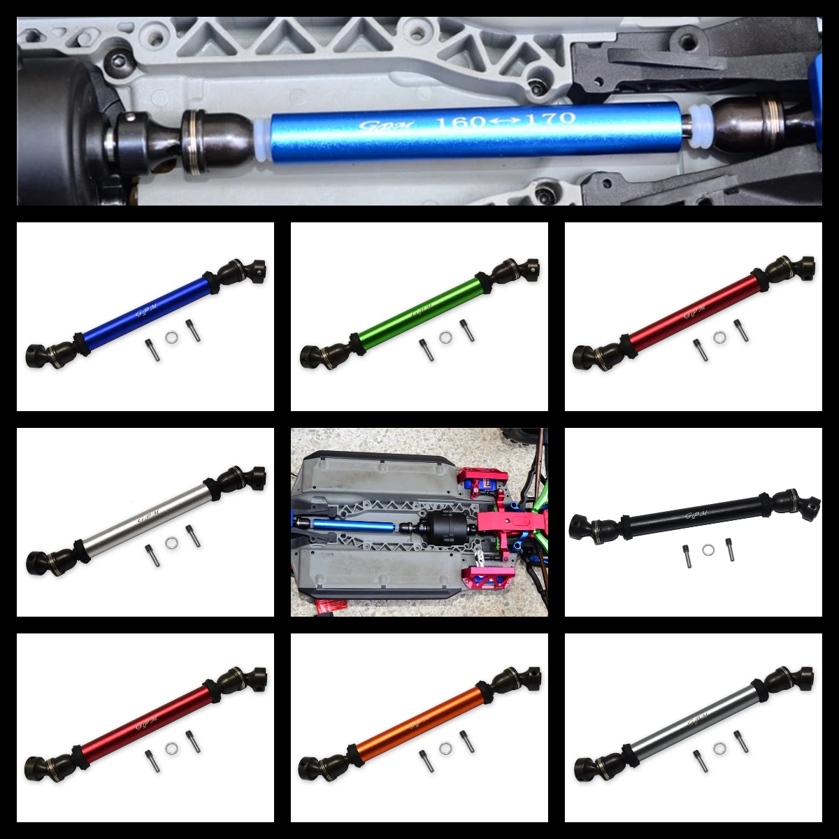 

СТАЛЬ GPM # 45 + АЛЮМИНИЕВЫЙ ВАЛ ЗАДНЕГО ПРИВОДА для E REVO 56087-1