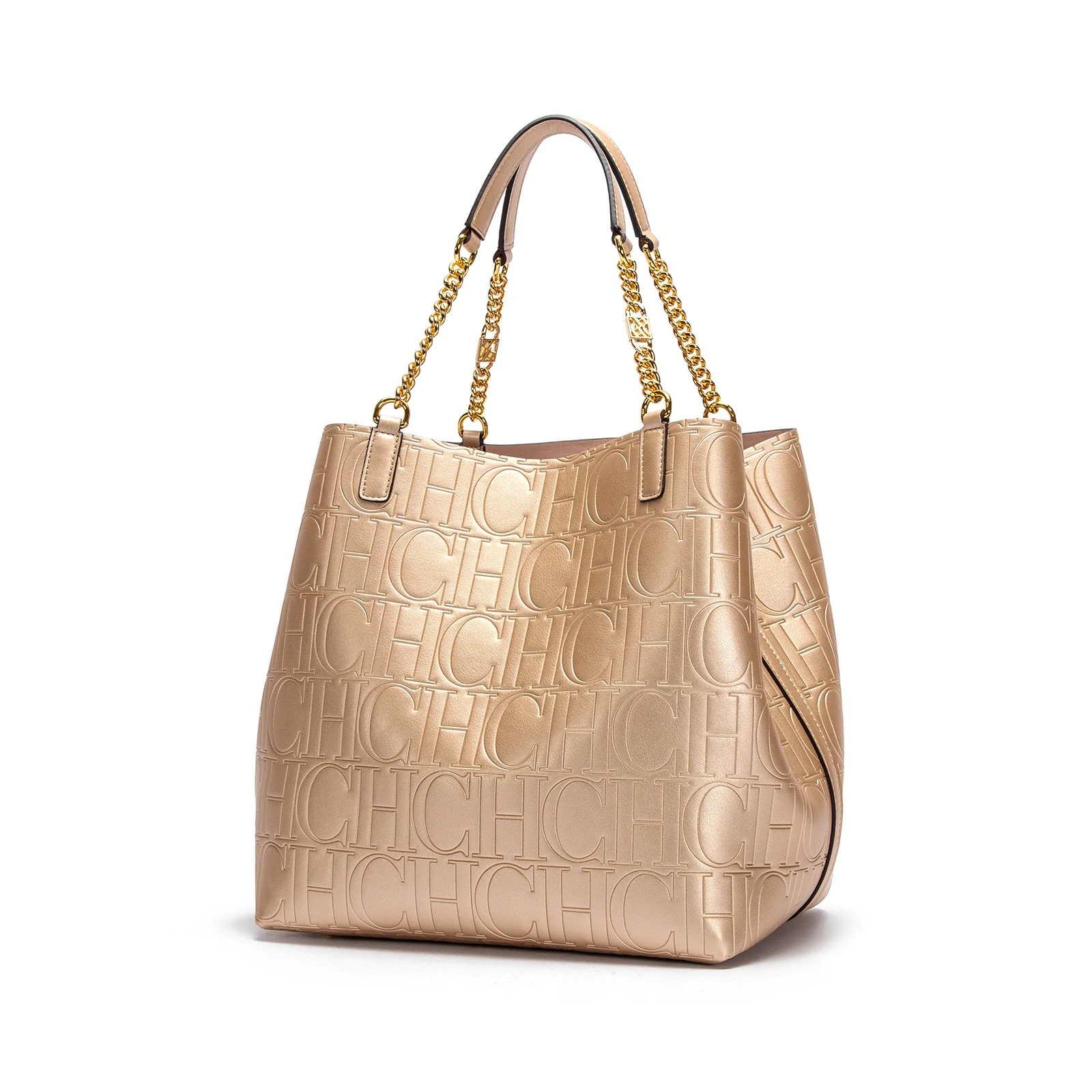 CHCH Women's Tote Bag 2026 High Quality Simple Large Capacity Commuting Women's Bag Business Gold Handbag