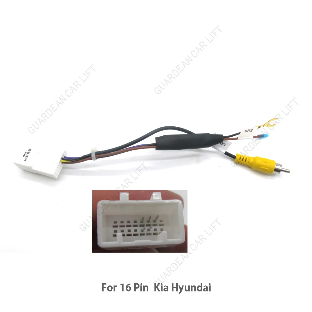 16 Pin Car Reverse Camera Output For Kia Hyundai Original Factory Auto Camera Video Output Video Adapter Cable