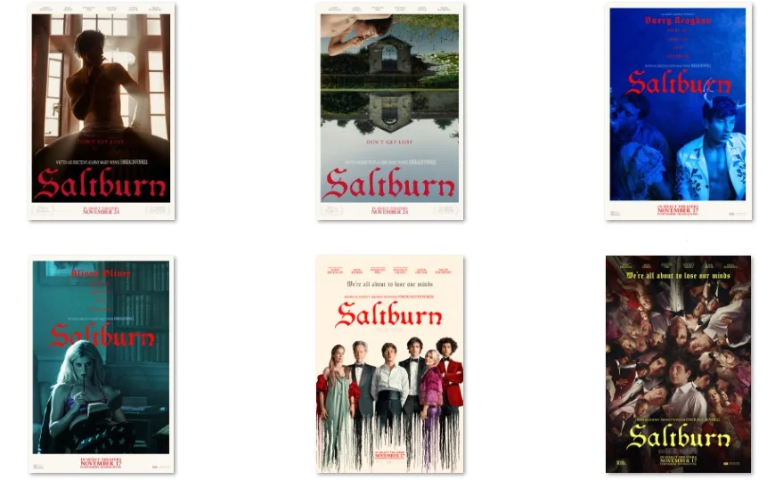 8Style Choose Saltburn Movie, Art Print Silk Poster Home Wall Decor