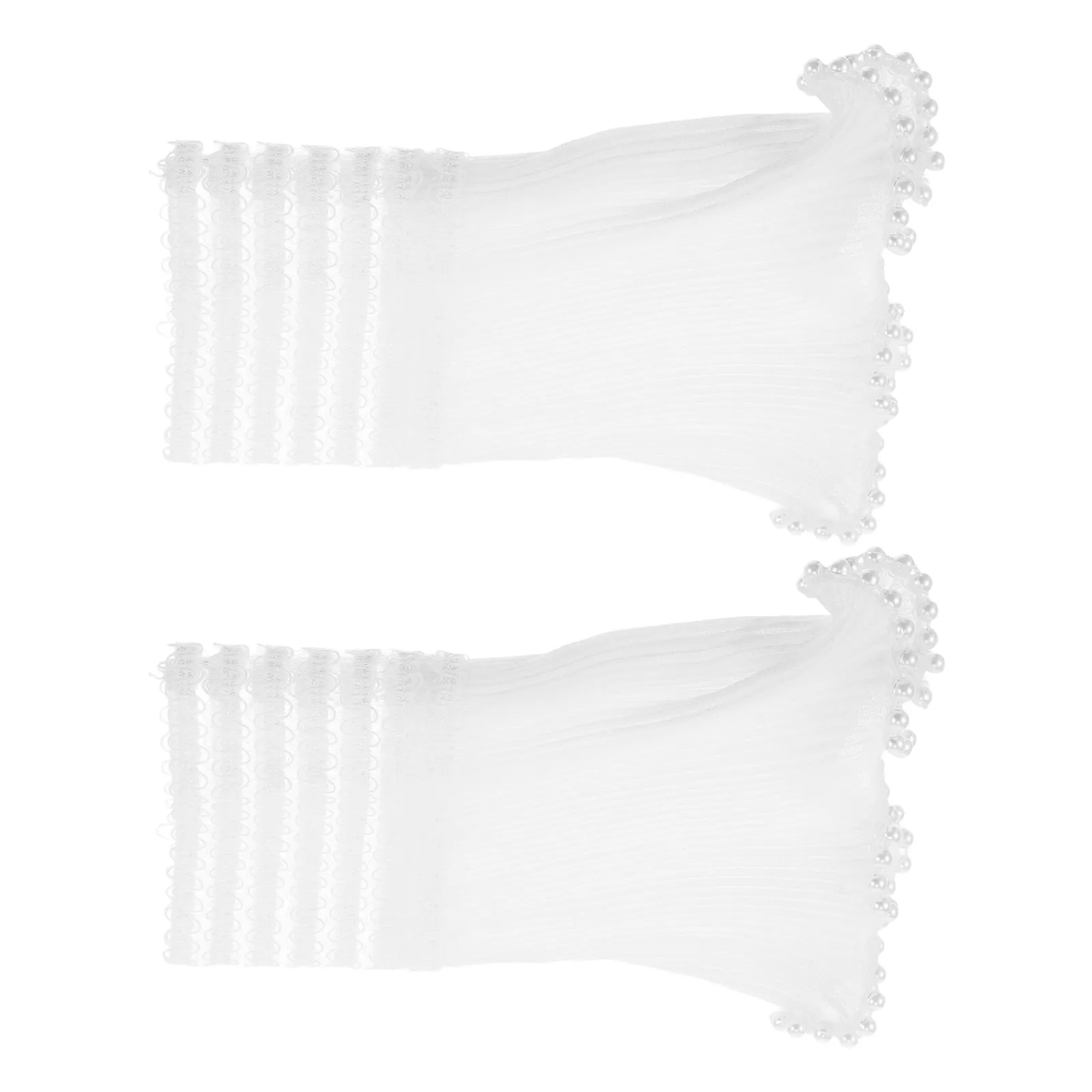 

1Pair Detachable Fake Sleeve Cuffs Ruffle Wrist Warmers Floral Chiffon Cuffs for Women Wedding Bridal Costume Everyday Fashion