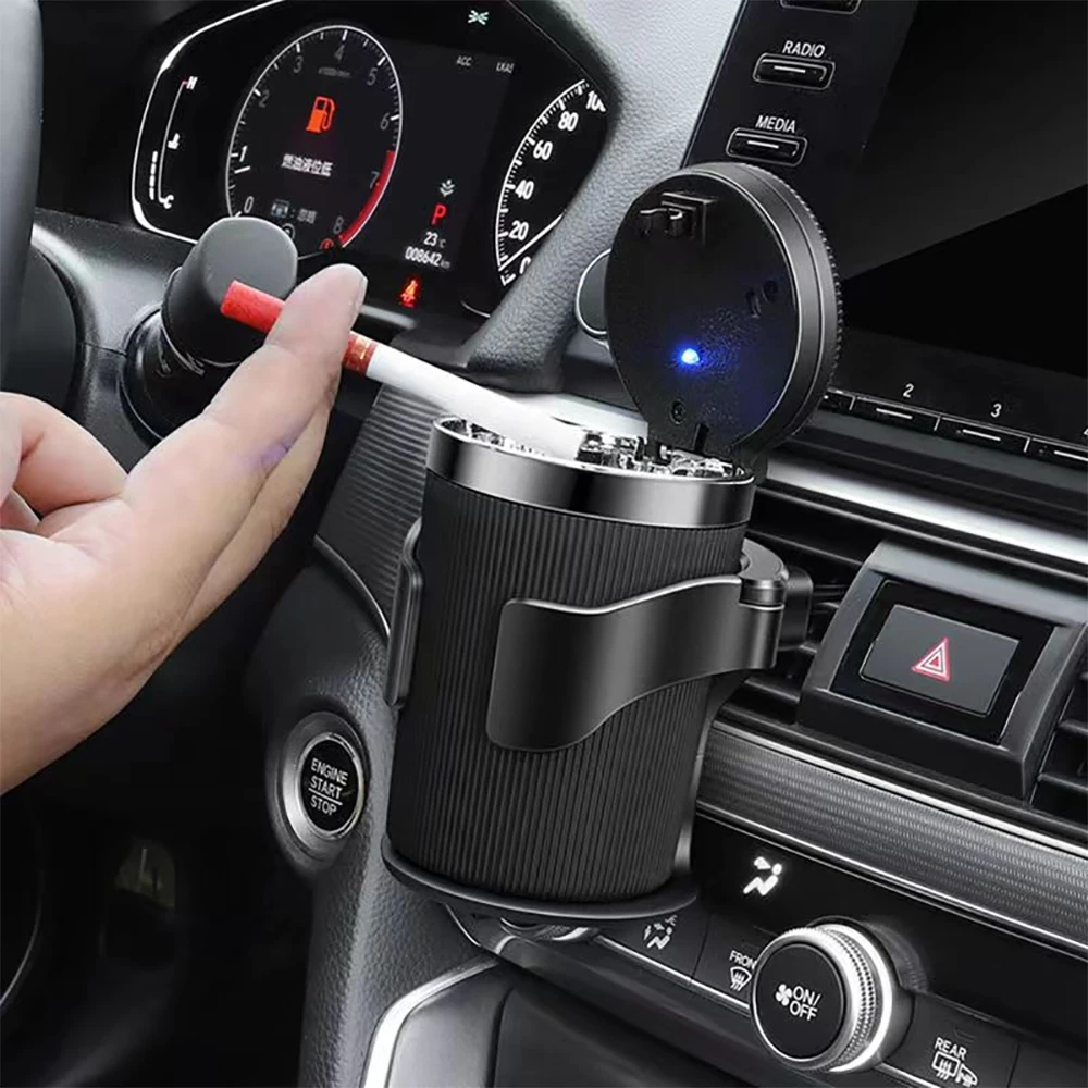 Car Cup Holder Air Vent Outlet Drink Bottle Holder Bottle Holder Auto Interior Accessories Foldable Beverage Ashtray Mount Stand