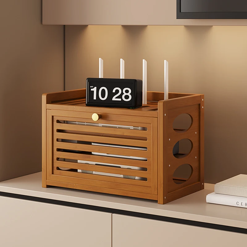 router-and-wifi-box-storage-rack-optical-catapult-placement-holder-concealed-cabinet-home-organization-bamboo-material