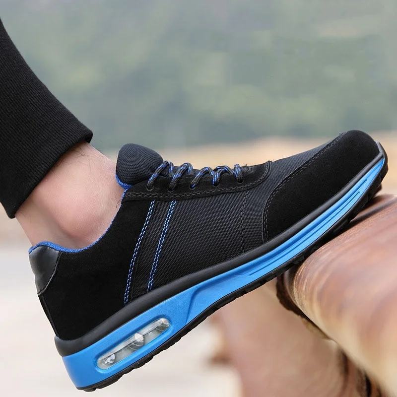 

Мужские повседневные безопасные рабочие кроссовки большого размера, защитная обувь на воздушной подушке, стальные носки, рабочая обувь, защитные ботинки zapatos seguridad