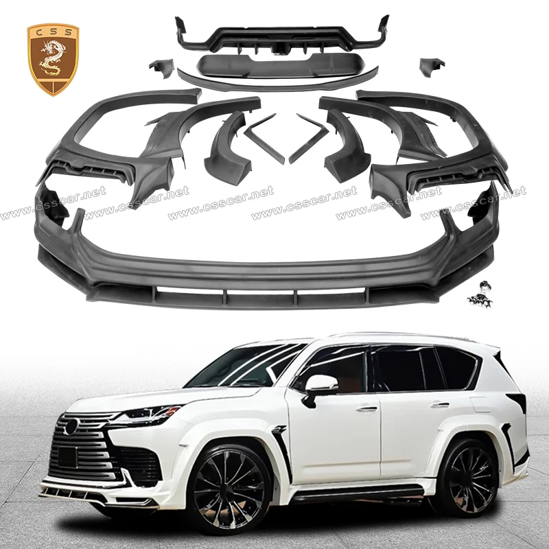 

Материал FRP, автомобильное широкое крыло, раструбные колесные арки, расширение раструба для Lexus 2025 LX600 WD, стиль крыши, спираль, внешние комплекты