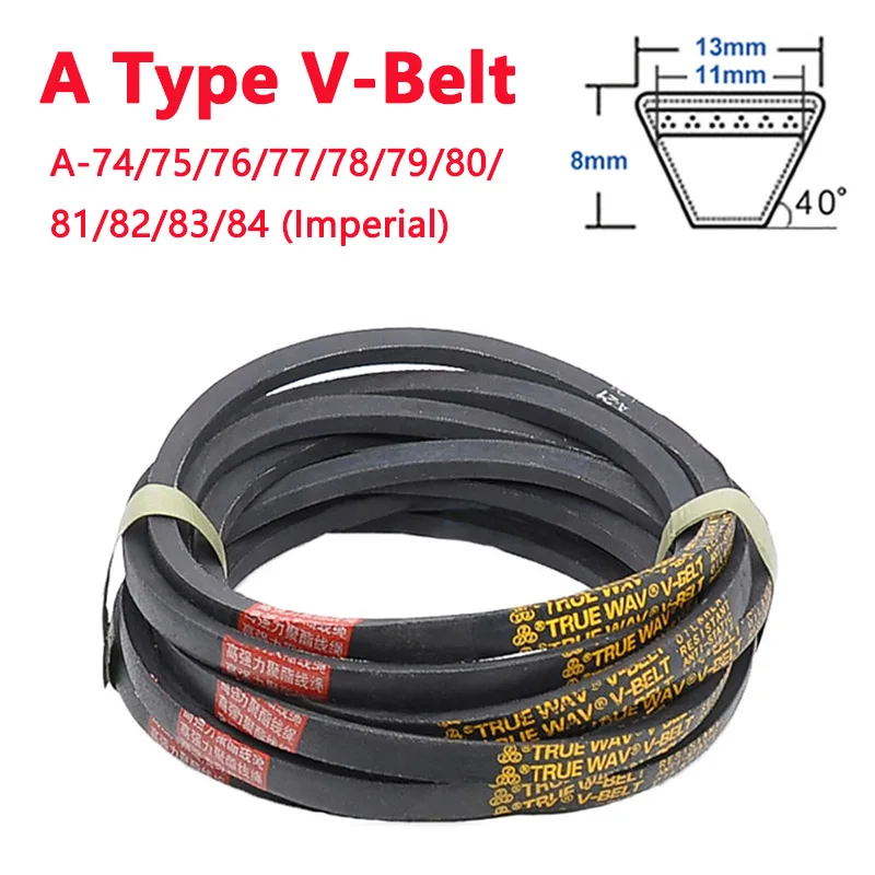 1pc A Type V-Belt A-74/75/76/77/78/79/80/81/82/83/84 Imperial Rubber Drive Industrial Agricultural Equipment Transmission V Belt