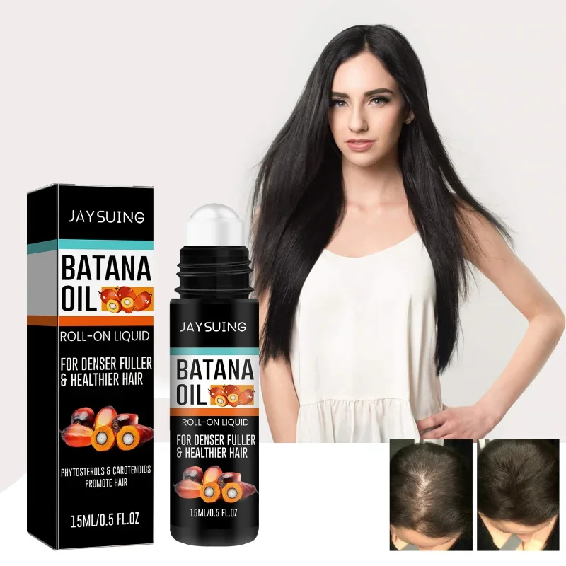 

Batana Hair Roll-On Oil - Nourishing Treatment To Help Strengthen Roots & Reduce Breakage For Fuller, Healthier Hair