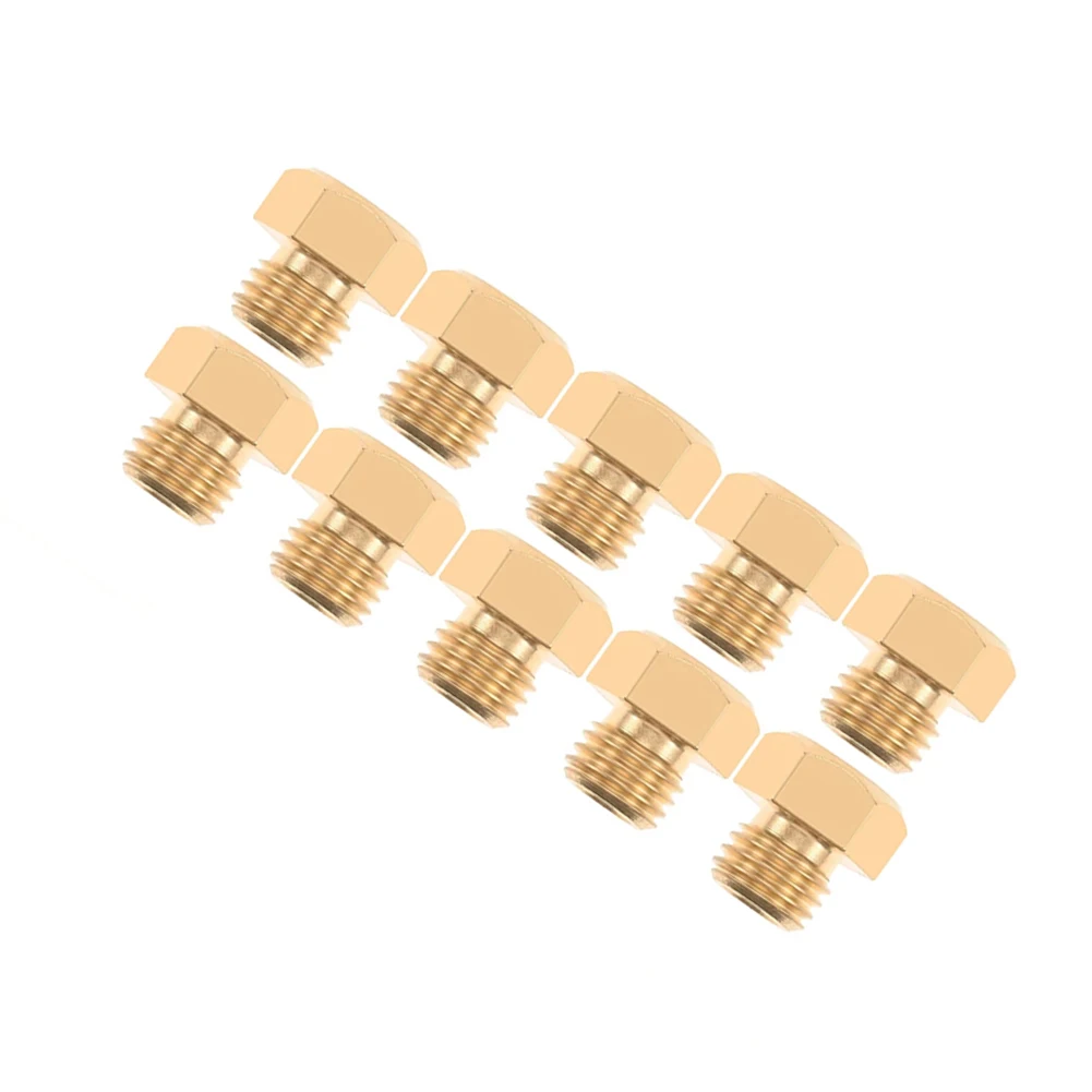 12 Piece Brass for gas Stove Nozzles for SABAF Compatible with 20mbar for g25 Natural for gas Five Burner Cooktops for m6 x 0.75