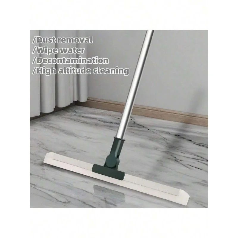 

3-In-1 Magic Silicone Broom & Scraper - 180° Rotatable, Elongated Thickened Design | Freely Extendable With Metal Structure