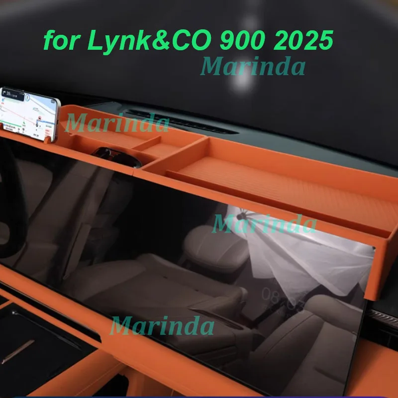

Car Behind Screen Silicone Storage Box for LYNK&CO 900 2025 Above Dashboard Magnetic ETC Storage Box Interior Accessories