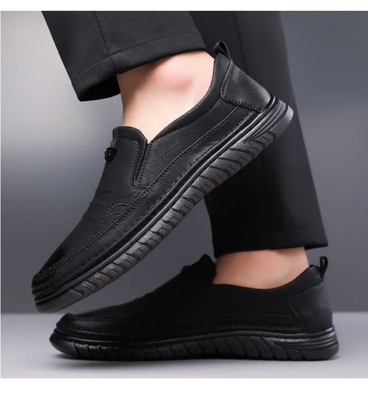 Herren Business-Slipper mit weicher Sohle, bequeme Freizeitschuhe, rutschfest, verschleißfest, Slip-On-Herrenschuhe-HT999 – Detail 6