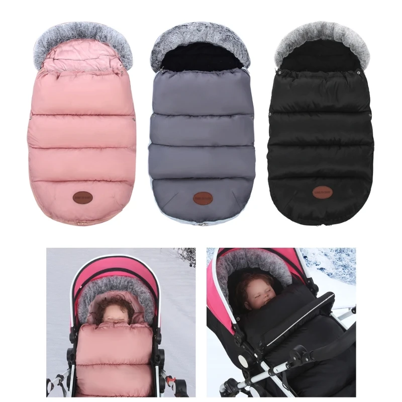 Universal Baby Footmuff Winter Sleeping Bag Versatile Sleeping Bag for Prams & Buggies Insulated Foot Muff with Zipper