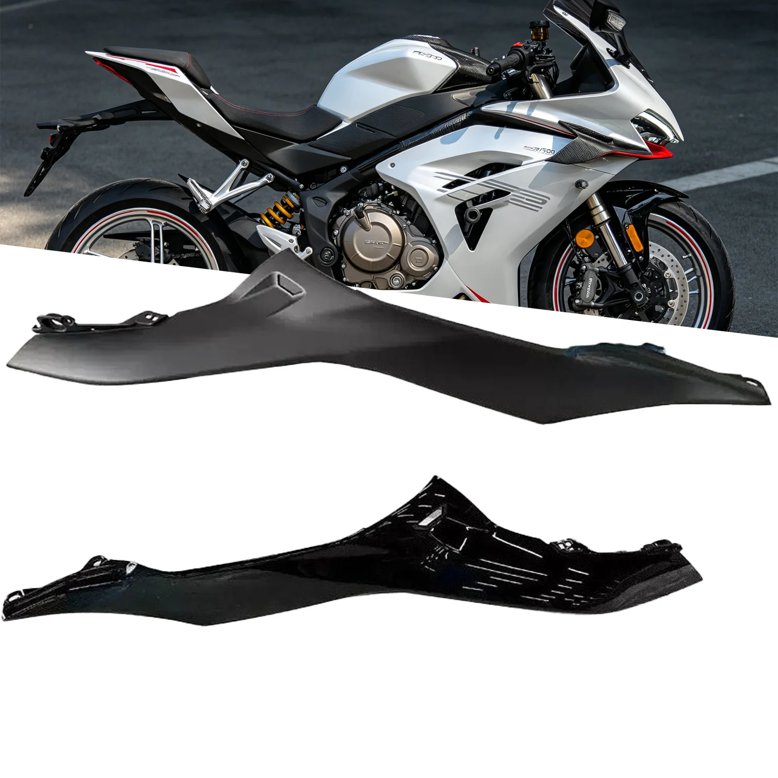 

Для CFMOTO 750SR CF750-2 Оригинальная защитная панель бокового топливного бака мотоцикла, левая и правая защита бака, боковая защитная пластина бака