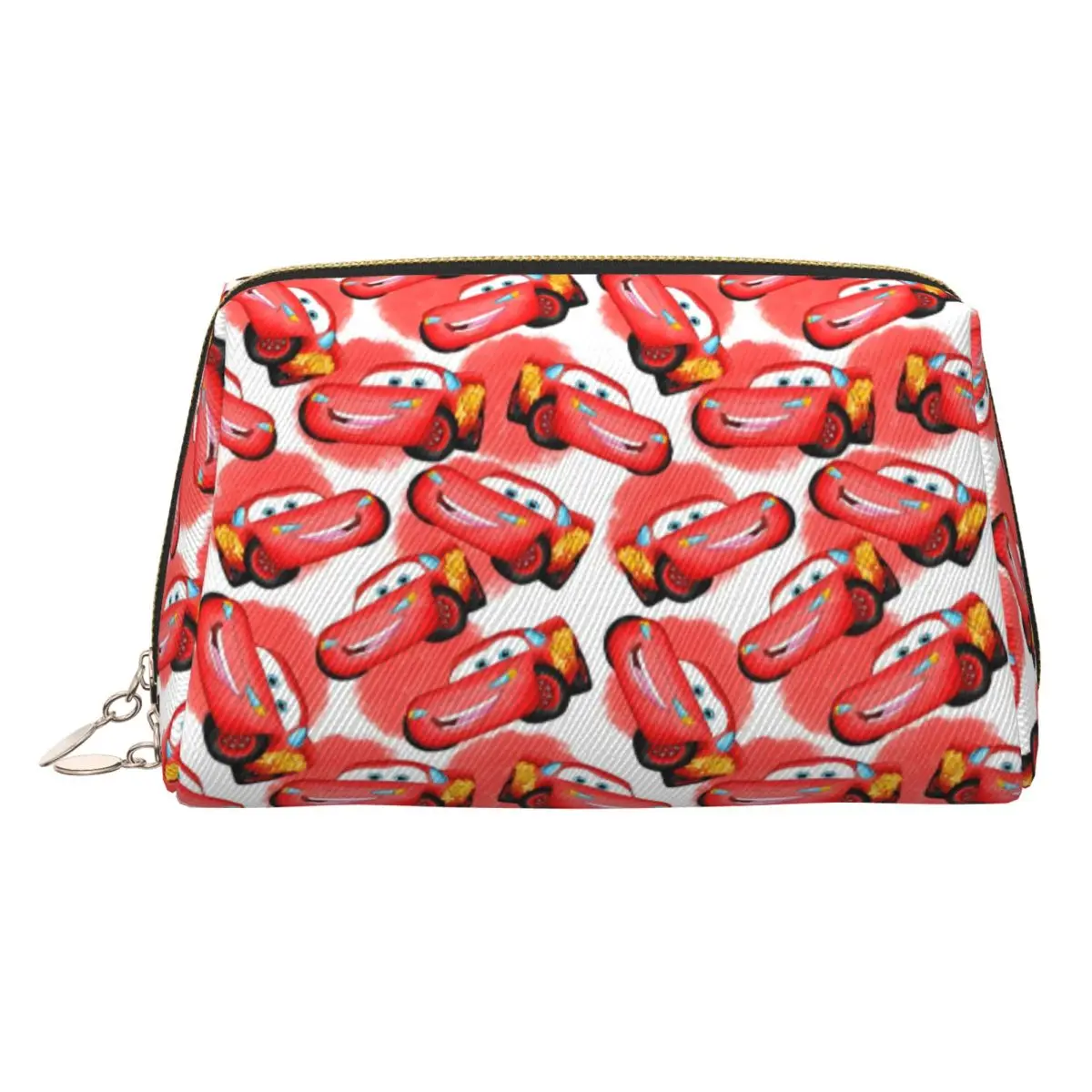 

Custom Lightning McQueen Cars Makeup Bag Women Travel Cosmetic Organizer Cute Manga Storage Toiletry Bags
