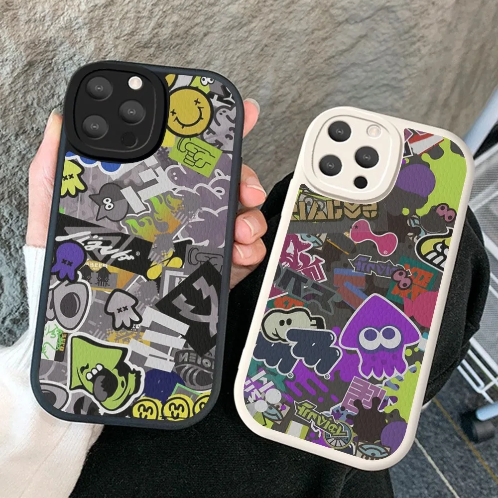 

Splatoon Game Phone Case Hard Leather For iPhone 14 13 12 Mini 11 14 Pro Max Xs X Xr 7 8 Plus Fundas