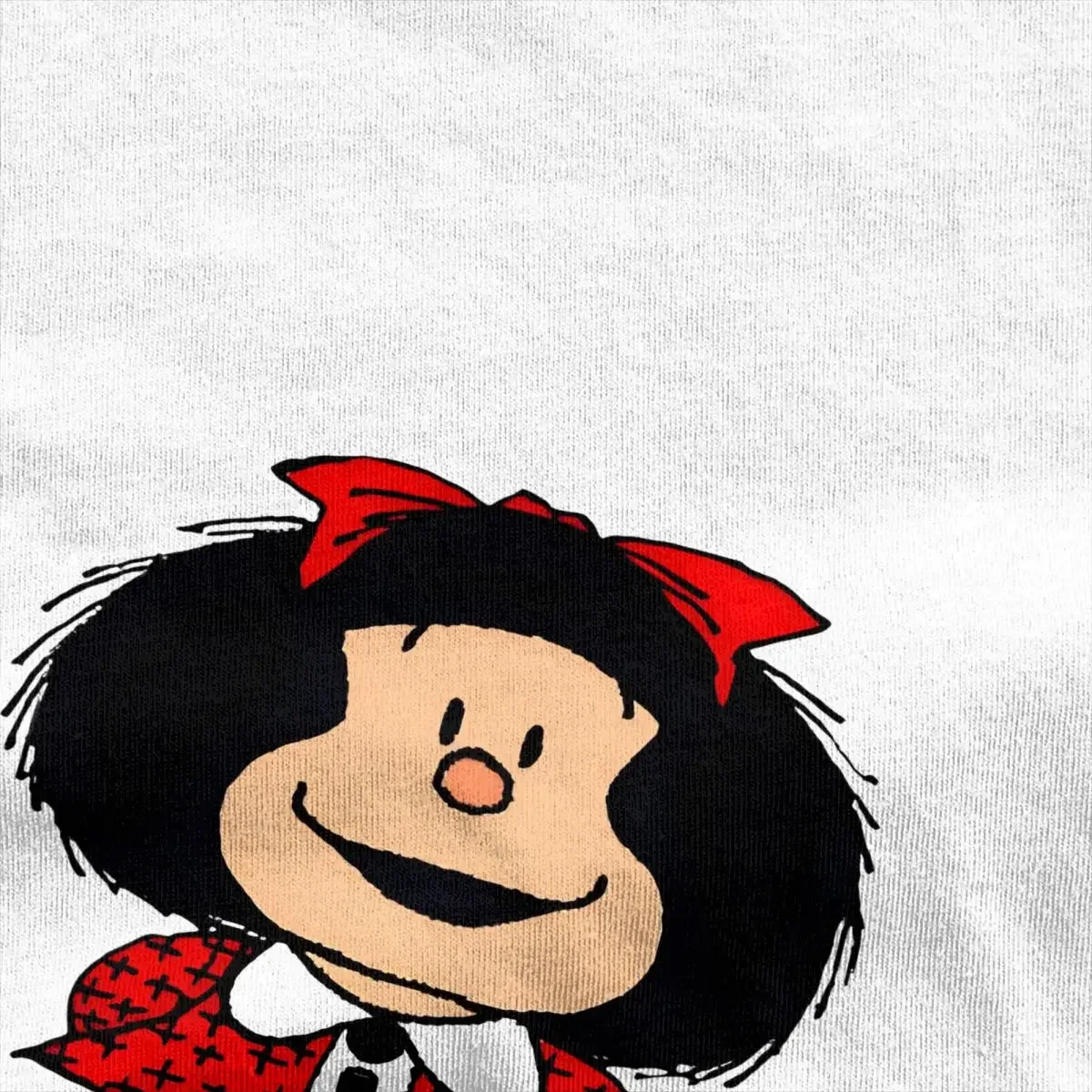 Mafalda T Shirt Cute Girl Trending T Shirts Short-Sleeved Vintage Tops Summer Cotton Round Neck Plus Size 5XL Tees