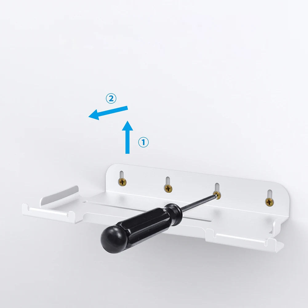 Soporte de pantalla de almacenamiento de pared para consola PS5 Slim, soporte de montaje en pared para PS5 Slim, edición Digital y Edición de Disco