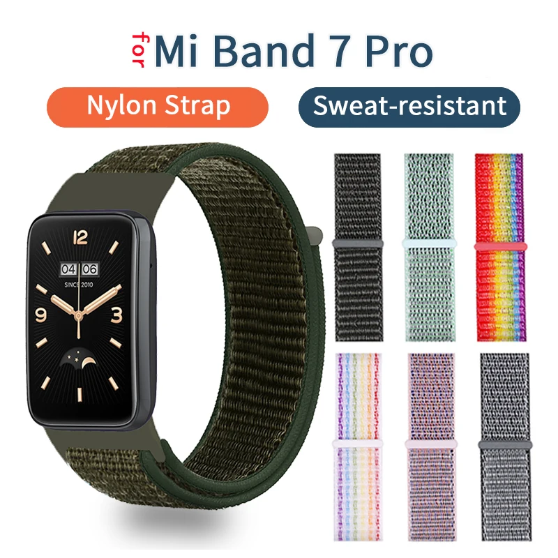 Soft Nylon Strap For Xiaomi Mi Band 7 Pro Sports Smart Watch Band Replacement Bracelet for MiBand 7Pro Wristband Accessories