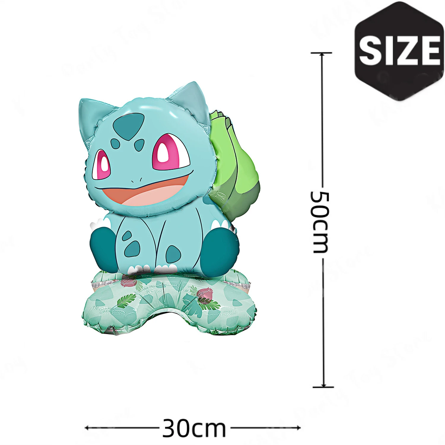 4Pcs Standing Pokemon Balloon Cartoon Pikachu Squirtle Bulbasaur figure Foil Ballon Decoration Supplies Kids Birthday Party Gift