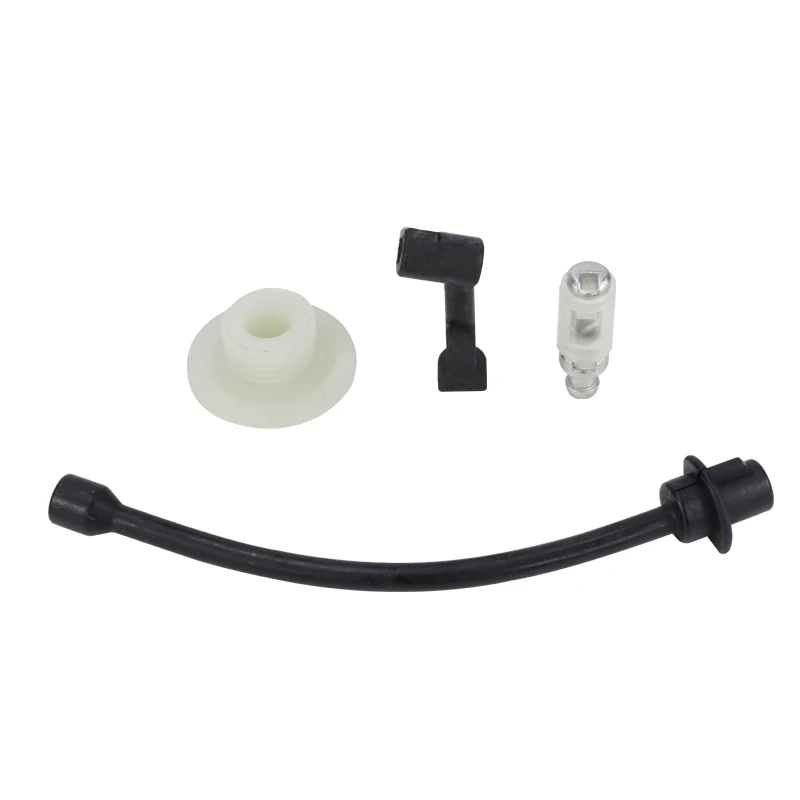 XCAN 5pcs Oil Pump Filter Pipe Hose Line Oil Nozzle Turbine Kit For 4500 5200 5800 45CC 52CC 58CC Gasoline Chainsaw Spare Parts
