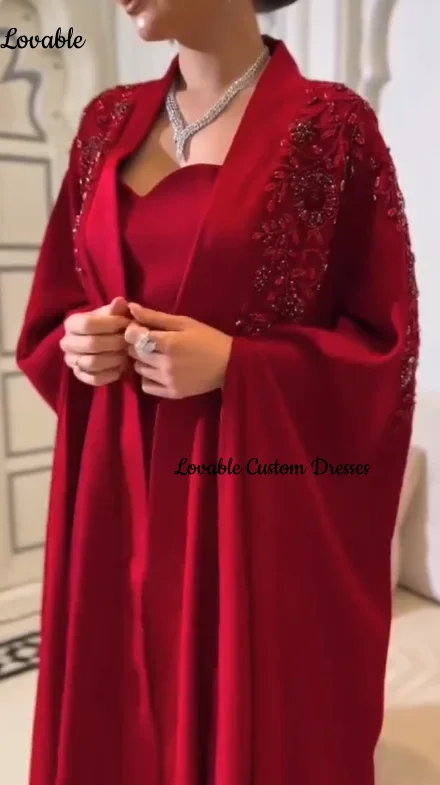 

Customized Square Neckline Luxury Evening Dresses A-Line Beadings Formal Occasion Dresses Cap Straps Wedding Dress