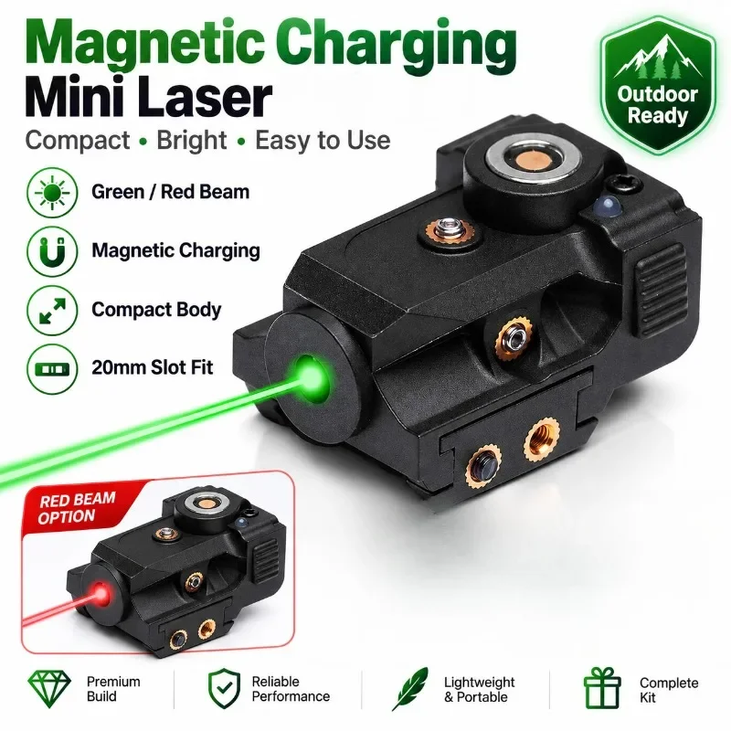 Mini Positioning Locator Magnetic Charging Alignment Tool Equipped with 20mm Rail Installation Bracket