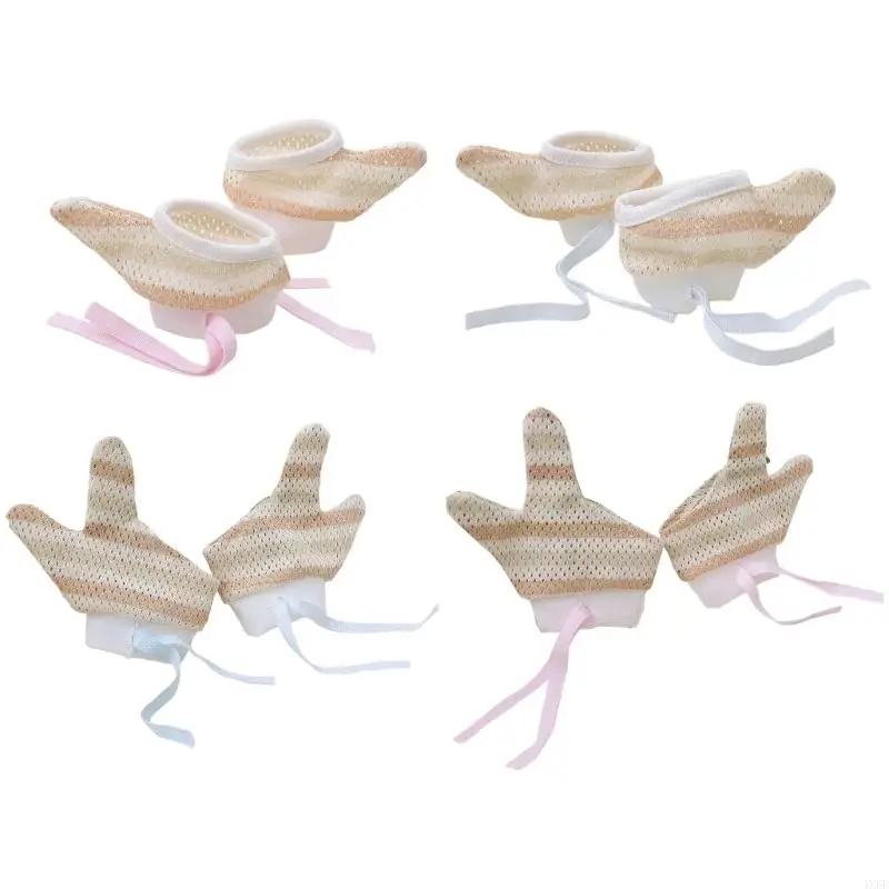 

Adjustable Infant Finger Guard Stop Hand Biting Breathable Cotton Easy To Clean