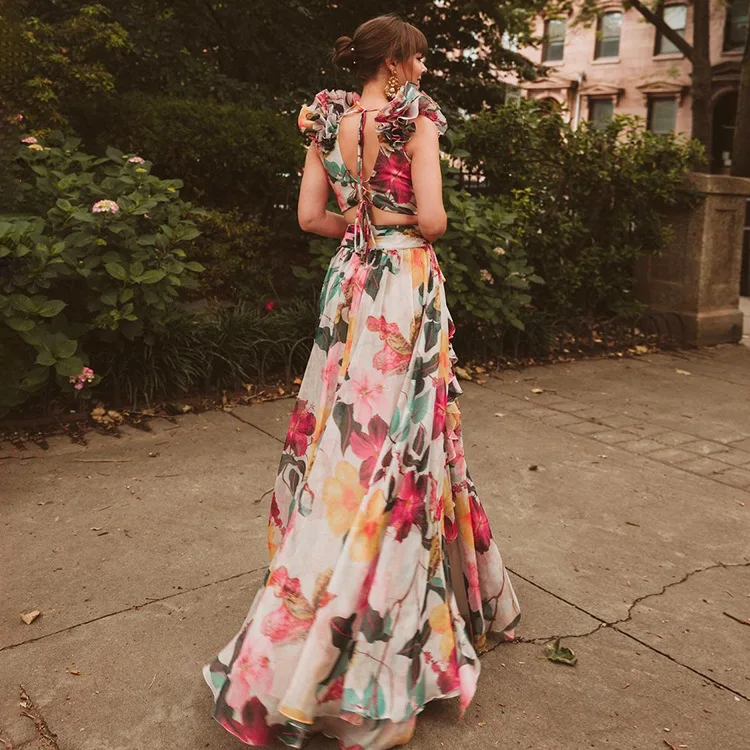 長袖ワンピース水着-ビーチバケーション-ショーツ-ビキニ-ブランド-その他-胸パッド付き-スチールサポートなし-三角デザイン