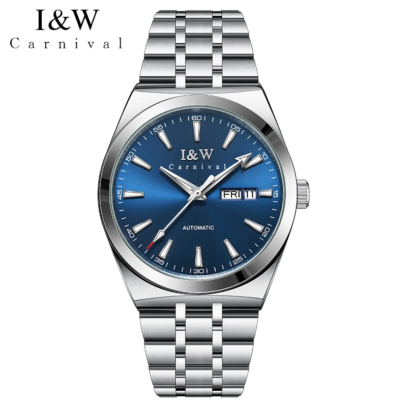 IW Top Brand Original Men's Watches Miyota Mechanical Stainless Steel Watch Business Automatic Watch for Men Date Waterproof