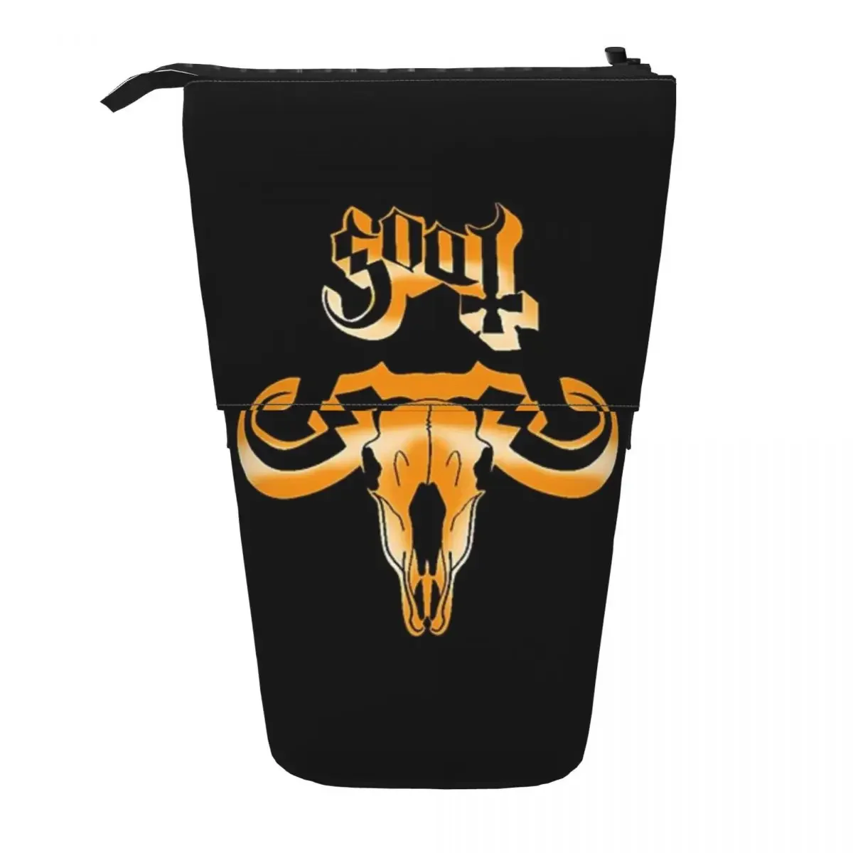 Rock Band Ghost BC Reversible Pencil Case for Boys Girls Gifts Pen Box Pencil Bag Stationery Supplies Pen Holder Bag