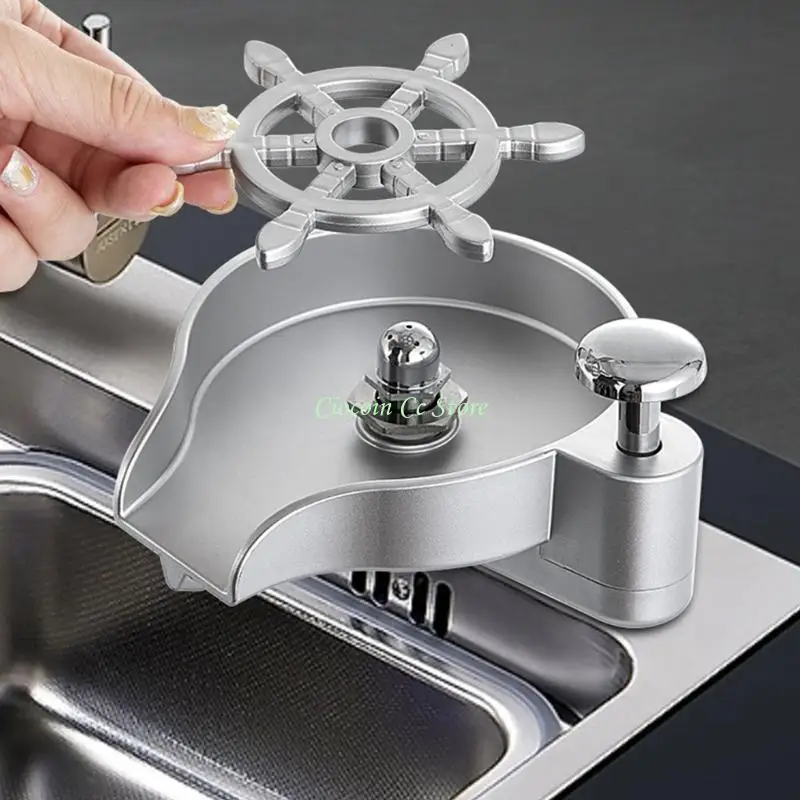 

X90F Sink Commercial Cup Washer Soap Dispenser for Kitchen House Sink Easy to Use