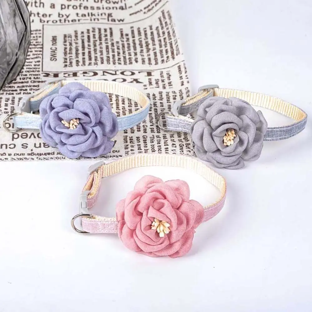 

Gift Lovely Pet Accessories Safety Buckle Pet Decorative Bow Tie Pet Collar Dog Necklace Cats Collar Dog Leash