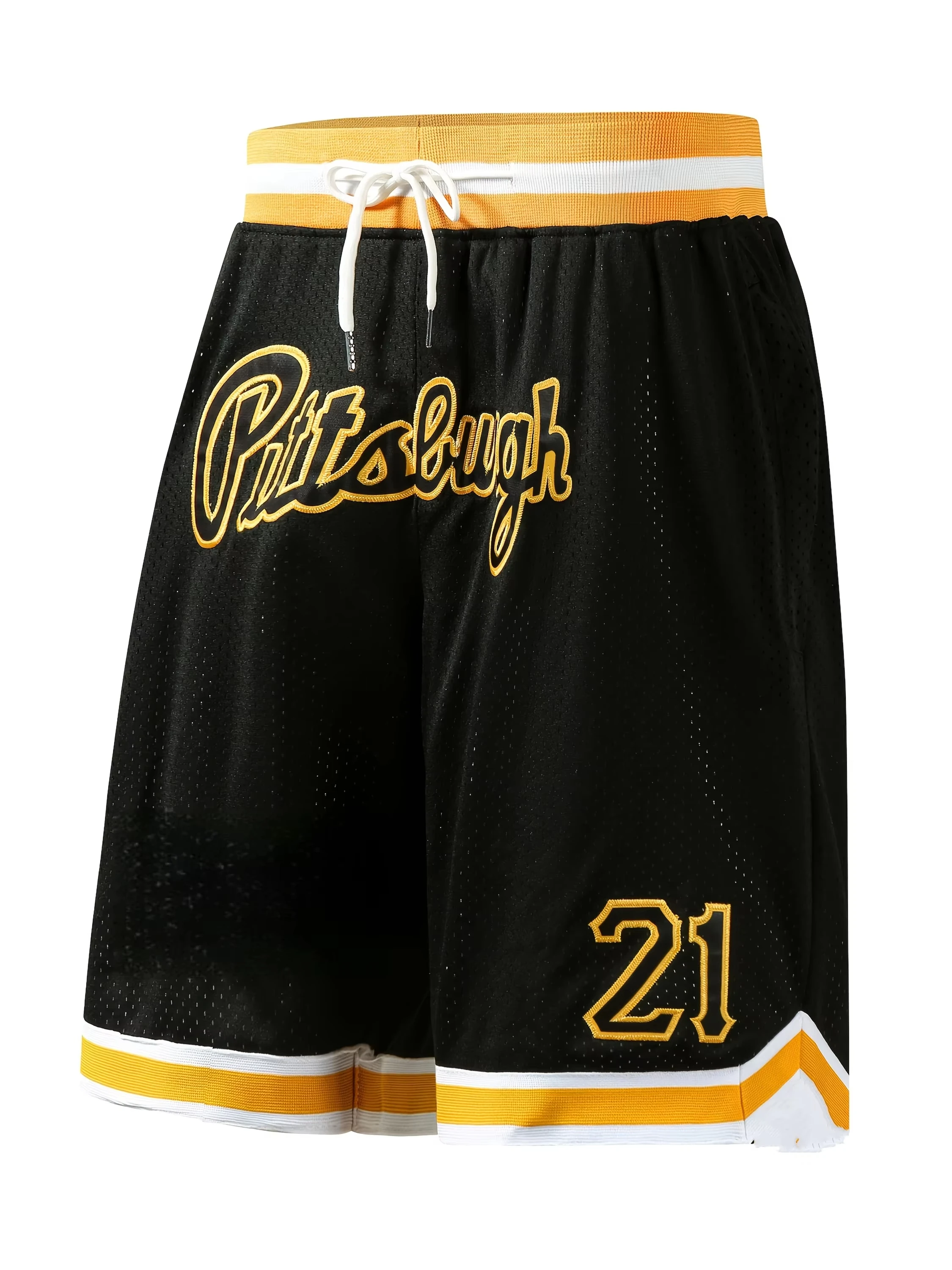 Neue Basketball-Sportshorts Nr. 21 Muster Atmungsaktive Schnelltrocknende Shorts Modischer Streetwear-Stil Sommer Herren Freizeitshorts