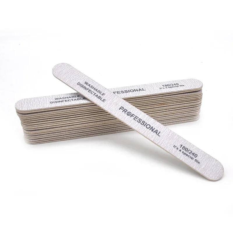 20pcs Nail Files UV Gel Nail Polish Lime a Ongle Professional Washable Nails Files Sandpaper Manicure Pedicure Art DIY Tool 