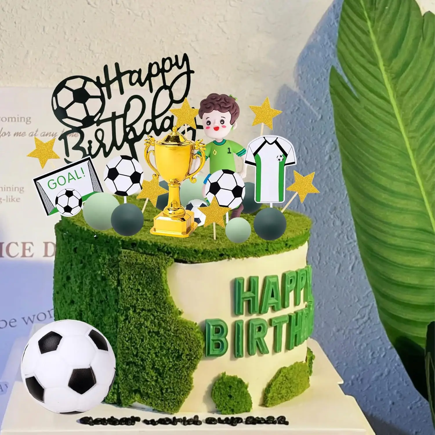 Fußball Tortendekoration Fußballspieler Figuren Dekorationen für Fußball Sport Geburtstag Zubehör – Detail 11