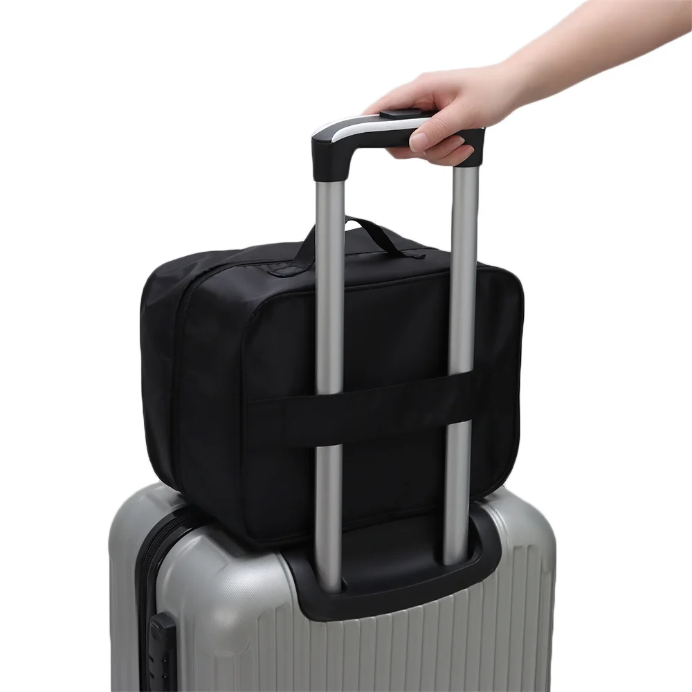 Upgraded Multi-layer Travel Shoe Bag Waterproof Sturdy Sneakers Storage Bag Zipper Portable Storage Box Store 4 Pairs of Shoes