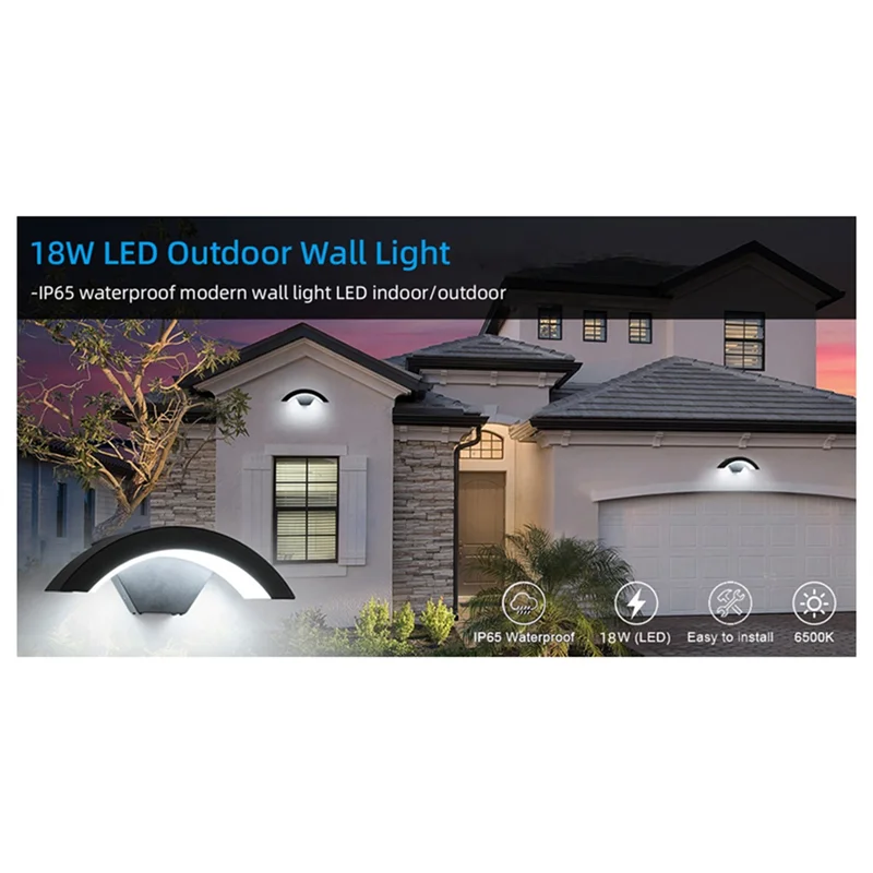 

BAAJ-Waterproof Aluminum LED Wall Lamp For Outdoor Garden Lights Interior Wall Light For Bedroom Street Corridor Stairs Illumina