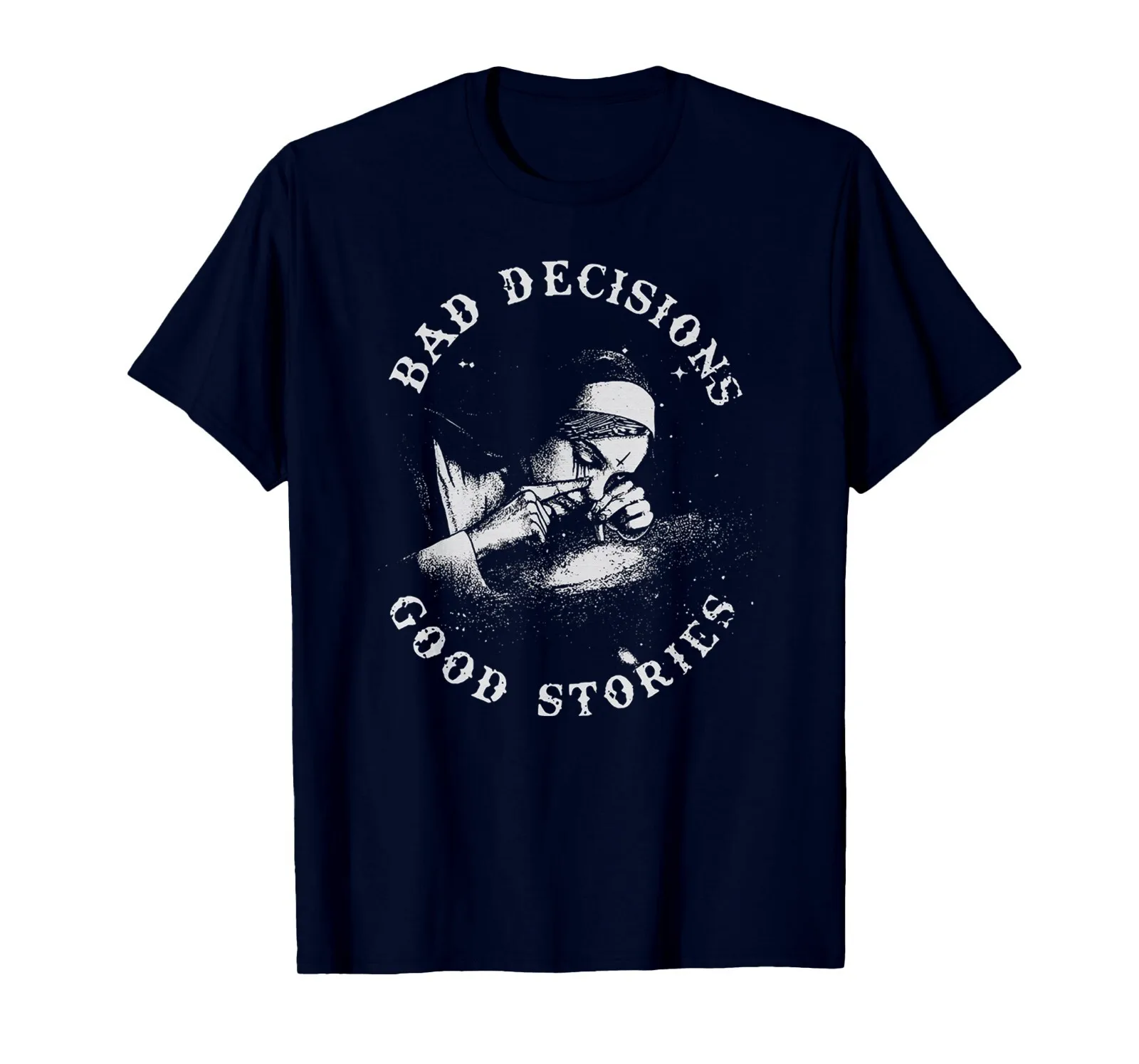 

New Limited The Smoking Nun, Bad Decisions Good Stories Bad Nun T-Shirt