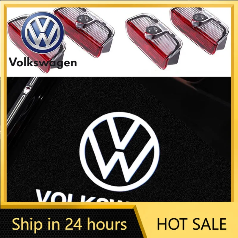 

Стайлинговые молдинги 4 шт. Автомобильный светодиодный логотип, проекция двери, приветственный свет для VW R Golf 5 6 7 GTI GTD GTE 7N Touran CC Passat B6 B7 B8 B