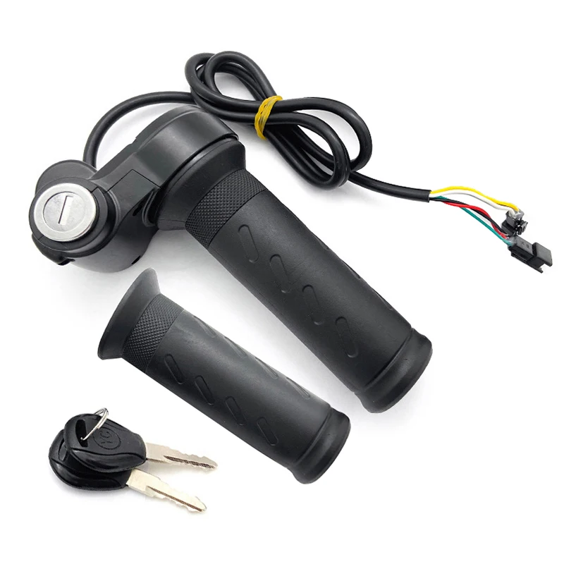 Ebike Full Twist Throttle Grip With 2 Keys Compatible With Ridstar Q20/Q20Lite/Q20Pro/H20/H26Pro/H20 Pro Electric Bike