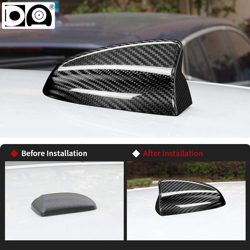 

Real 3K Dry Carbon Fiber Car Shark Fin Antenna Cover Suitable for Dodge Charger 2015-2023 2016 2017 2018 2019 2020 2021 2022