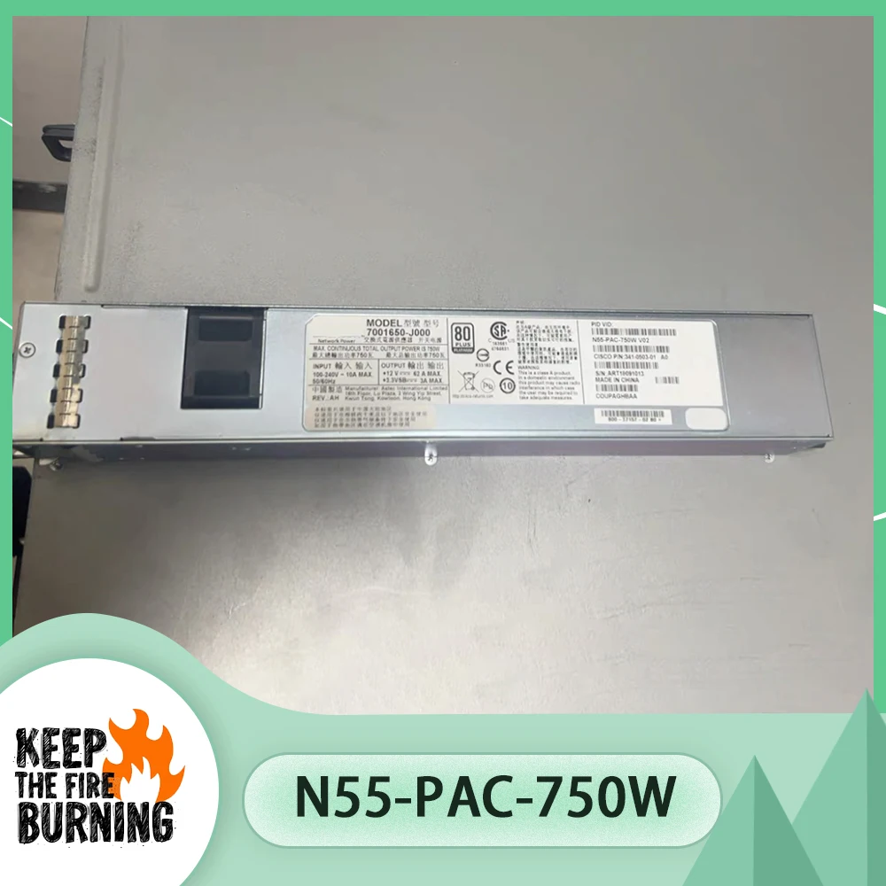 

Для источника питания CISCO полностью протестированного N55-PAC-750W 341-0503-01 7001650 -J000 A0 750 Вт