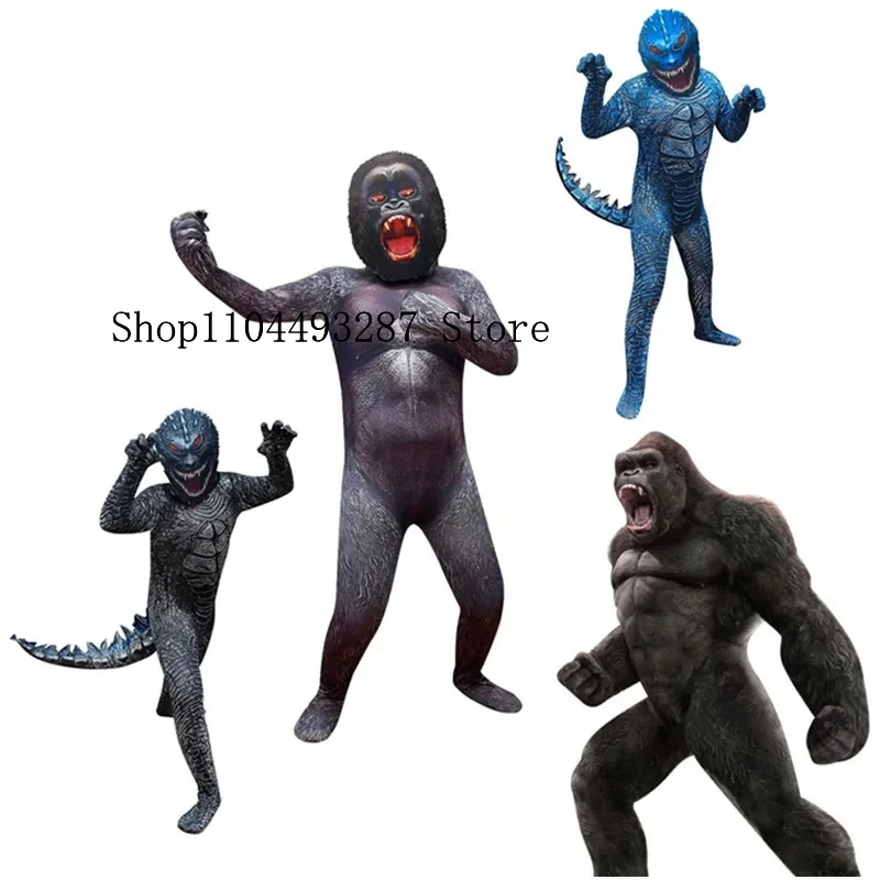 FantrenforGodzillaa Monster Cosplay Costumes, Performance Nette, Personnalité Dres Up, Costumes d'Halloween pour Enfants, Cadeau de Journée pour Garçon